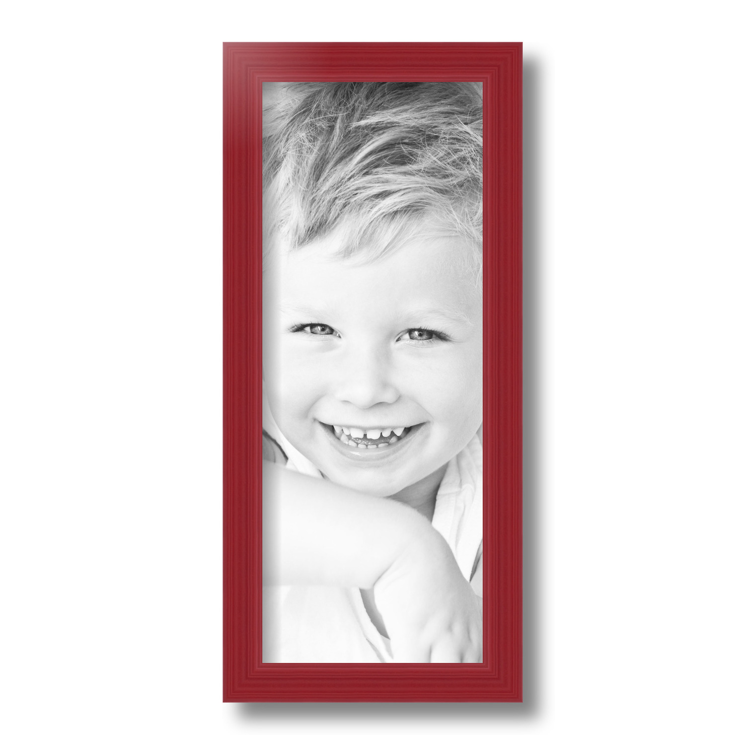 ArtToFrames 6x15 inch Red Picture Frame, Red Wood Poster Frame (4155), Size: 6 x 15